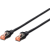 Telegärtner 100008648 RJ45 Hálózati kábel, patchkábel CAT 6A S/FTP 5.00 m Fekete Lángálló, Védővel, Páros árnyékolás, Kettős árnyékolás, (L00003A0060)