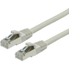 Telegärtner 100009114 RJ45 Hálózati kábel, patchkábel CAT 6A S/FTP 15.00 m Szürke Kettős árnyékolás, Védővel, Lángálló 1 db (L00006A0033)