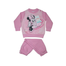 Téli flanel baba pizsama - Minnie egér - világosrózsaszín - 80 gyerek hálóing, pizsama