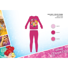  Téli pamut interlock gyerek pizsama - Disney Hercegnők - pink - 116