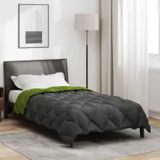  Téli takaró Zöld és Antracit 220 x 155 cm Mikroszál lakástextília