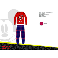  Téli vastag pamut gyerek pizsama - flanel pizsama - Disney Mickey egér - piros - 104