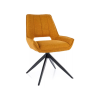  Tello Bjorn Forgó Étkezőszék Curry Szövet Fekete Vázzal