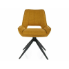  Tello Bjorn Forgó Étkezőszék Curry Szövet Fekete Vázzal