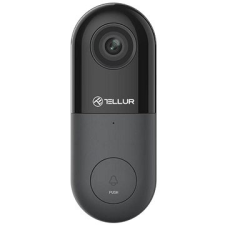 Tellur Video DoorBell WiFi, 1080P, PIR, Wired, fekete csengő