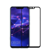 Temp-glass005996 Huawei Mate 20 Lite teljes lefedettséget biztosító Karcálló,ütésálló kijelzővédő üvegfólia fekete kerettel, tempered glass, törlőkendővel