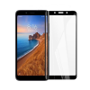  Temp-glass006347 Xiaomi Redmi 7A teljes lefedettséget biztosító Karcálló,ütésálló kijelzővédő üvegfólia fekete kerettel, tempered glass, törlőkendővel