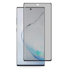  Temp-glass065238 Samsung Galaxy Note 10 fekete teljes 3D lefedettséget biztosító betekintésvédelemmel ellátott karcálló,ütésálló kijelzővédő üvegfólia, 9H tempered glass, törlőkendővel (Betekintésgátló) mobiltelefon kellék