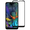  temp-glass5000 LG K50 Fekete 3D teljes lefedettséget biztosító Karcálló,ütésálló kijelzővédő üvegfólia, 9H tempered glass, törlőkendővel