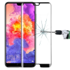  Temp-glass631086 Huawei P20 Pro 3D-teljes lefedettséget biztosító Karcálló,ütésálló kijelzővédő üvegfólia, 9H tempered glass, törlőkendővel