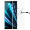  Temp-glass631119 Sony Xperia XZ3 átlátszó 3D-teljes lefedettséget biztosító Karcálló,ütésálló kijelzővédő üvegfólia, 9H tempered glass, törlőkendővel