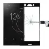  Temp-glass631207 Sony Xperia XZ1 Compact fekete 3D-teljes lefedettséget biztosító Karcálló,ütésálló kijelzővédő üvegfólia, 9H tempered glass, törlőkendővel