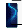  Temp-glass6312737963 Huawei Honor X10 teljes lefedettséget biztosító karcálló, ütésálló kijelzővédő üvegfólia Fekete kerettel, tempered glass, törlőkendővel