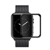  Temp-glass6312737 Apple Watch 4 44mm / 5 44mm 3D-teljes (teljes felület ragasztó) lefedettséget biztosító Karcálló,ütésálló kijelzővédő üvegfólia, 9H tempered glass, törlőkendővel