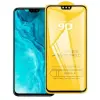  Temp-glass6312738029 Honor 9X Lite 9D-teljes (teljes felület ragasztó) teljes lefedettséget biztosító karcálló, ütésálló kijelzővédő üvegfólia kerettel, tempered glass, törlőkendővel