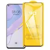  Temp-glass6312738061 Huawei Nova 7 9D-teljes (teljes felület ragasztó) teljes lefedettséget biztosító karcálló, ütésálló kijelzővédő üvegfólia kerettel, tempered glass, törlőkendővel