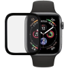  Temp-glass6312738 Apple Watch 4 40mm / 5 40mm fekete 3D-teljes (teljes felület ragasztó) lefedettséget biztosító Karcálló,ütésálló kijelzővédő üvegfólia, 9H tempered glass, törlőkendővel