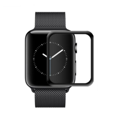  Temp-glass6312740 Apple Watch 4 44mm fekete 3D-teljes (teljes felület ragasztó) lefedettséget biztosító Karcálló,ütésálló kijelzővédő üvegfólia, 9H tempered glass, törlőkendővel okosóra kellék