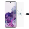  Temp-glass631274484 Samsung Galaxy S20 átlátszó 3D-teljes lefedettséget biztosító karcálló, ütésálló kijelzővédő üvegfólia, 9H tempered glass, törlőkendővel