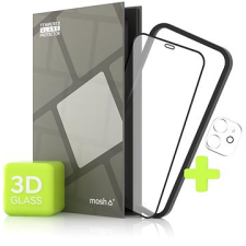 Tempered Glass Protector az iPhone 12 mini készülékhez, 3D + kameravédő + szerelőkeret (Case Friendly) mobiltelefon kellék