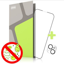 Tempered Glass Protector az iPhone 14-hez, antibakteriális, (Case Friendly) + üveg a kamerára mobiltelefon kellék