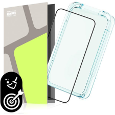 Tempered Glass Protector iPhone 15 Pro üvegfólia + öntisztító felhelyező keret - Case Friendly mobiltelefon kellék