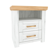 Tempo Éjjeli szekrény X, tölgy craft arany/tölgy craft fehér, SUDBURY bútor