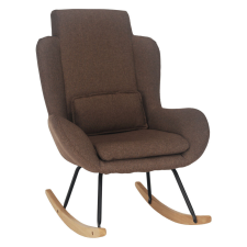 Tempo Hintafotel, világos barna anyag/fa, HARPER bútor