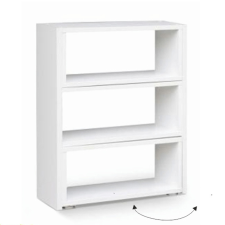 Tempo KLOE III könyvespolc, fehér bútor