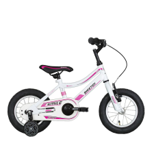 TEMPO KONDELA Koliken 12″ Biketek Smile kerékpár, fehér gyermek kerékpár