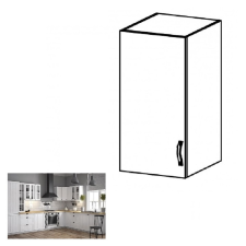 Tempo PROVANCE Felsőszekrény G40, balos, fehér/sosna andersen bútor