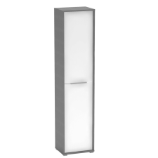 Tempo RIOMA NEW TYP 06 Magas polcos szekrény, grafit/fehér irodabútor