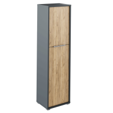 Tempo RIOMA NEW TYP 08 Polc szekrény, grafit/tölgyfa artisan irodabútor