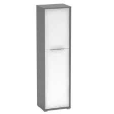 Tempo RIOMA NEW TYP 08 Polcos szekrény, grafit/fehér irodabútor