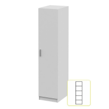 Tempo Szekrény, fehér, INVITA TYP 1 bútor