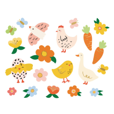 Temporaryt tattoos Húsvét (20 db) jelmez