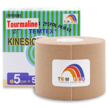 Temtex Tape Tourmaline rugalmas szalag az izmokra és az izületekre szín Beige 1 db gyógyászati segédeszköz