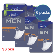 Tena Men Level 3 férfi inkontinencia betét MEGA Pack 6x16 db gyógyászati segédeszköz