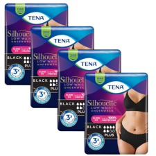 Tena Silhouette Plus női Inkontinencia-fehérnemű alacsony derékrésszel - M 4x12db - fekete gyógyászati segédeszköz