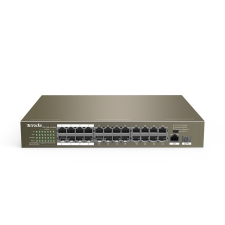 Tenda TEF1126P Gigabit Switch - Bronz hub és switch