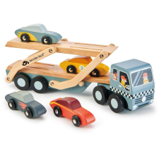 Tender Leaf Wooden Car Transporter (TL8346) autópálya és játékautó
