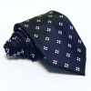  Tengerészkék nyakkendő - fehér mintás
