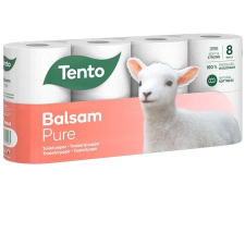 TENTO Balsam Pure 3 rétegű, kistekercses, 8 tekercs toalettpapír fehér (229387) higiéniai papíráru