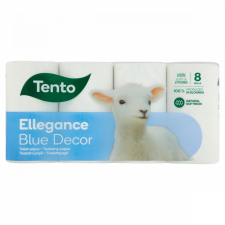 Tento Ellegance Blue Decor toalettpapír 3 rétegű 8 tekercs higiéniai papíráru