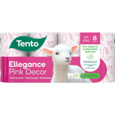 TENTO Ellegance Pink Decor (8 db) higiéniai papíráru