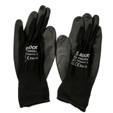  Tenyérmártott kesztyű Fekete 10-es védőkesztyű