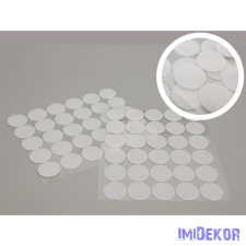 Tépőzár korong pár fehér 30db/cs dekorációs kellék