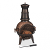  Terasz kályha kerti kandalló bronz-fekete 86x46x38 cm 10033796