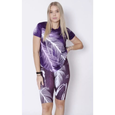  Térd feletti női leggings prémium ALTISPORT VOJ/ALW001LEG02 LILA/FEHÉR méret: XXL