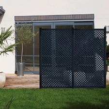  - Térelválasztó panel - dekorpanel Privat (100x200cm) antracit kerti bútor